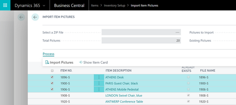 Upload of product images to Dynamics 365