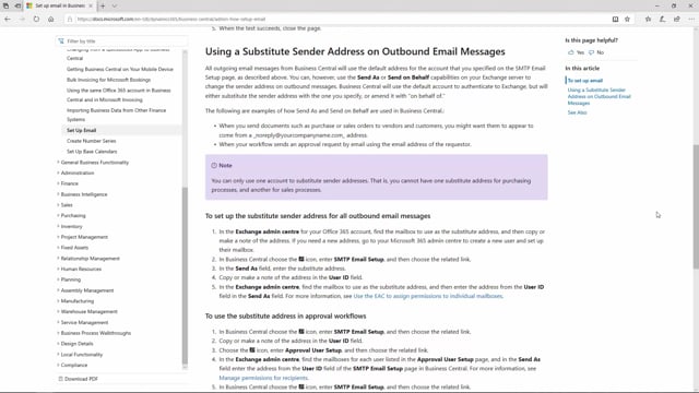 Email Templates - Dynamics 365 Business Central